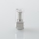 Dotshell Style Rebuildable Tank RBA w/ 3 MTL Pin for dotAIO Portable AIO Pod System Kit - Silver, 1.0mm + 1.2mm + 1.5mm