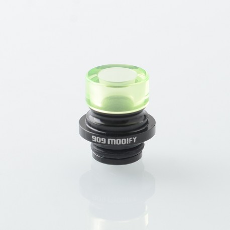 909 Modify Style 510 Drip Tip for RDA / RTA / RDTA Atomizer - Green, Aluminum Alloy + Acrylic