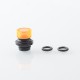 909 Modify Style 510 Drip Tip for RDA / RTA / RDTA Atomizer - Orange, Aluminum Alloy + Acrylic