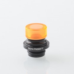 909 Modify Style 510 Drip Tip for RDA / RTA / RDTA Atomizer - Orange, Aluminum Alloy + Acrylic