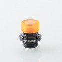 909 Modify Style 510 Drip Tip for RDA / RTA / RDTA Atomizer - Orange, Aluminum Alloy + Acrylic