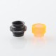 909 Modify Style 510 Drip Tip for RDA / RTA / RDTA Atomizer - Orange, Aluminum Alloy + Acrylic