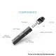 [Ships from Bonded Warehouse] Authentic ZQ Xtal Pro 30W Pod System Kit - Red devil, 1~30W, 1000mAh, 3ml, 0.6 / 1.0ohm