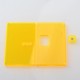 Authentic MK MODS Front + Back Cover Panel Plate w/ Button for Vandy Pulse AIO Mini Kit - Fluo Yellow, Square Button Hole