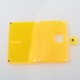 Authentic MK MODS Front + Back Cover Panel Plate w/ Button for Vandy Pulse AIO Mini Kit - Fluo Yellow, Square Button Hole