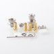 Rekavape Wick'd Bridg'd Style RBA Bridge for Boro Devices / Billet / BB Mod Kit - Silver, 1.2mm, 2.5mm, 3.0mm, 3.5mm, 4.0mm