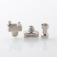 Rekavape Wick'd Bridg'd Style RBA Bridge for Boro Devices / Billet / BB Mod Kit - Silver, 1.2mm, 2.5mm, 3.0mm, 3.5mm, 4.0mm