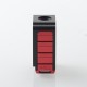 S-ProRo Style Boro Tank for SXK BB / Billet AIO Box Mod Kit - Red + Black, Aluminum + POM