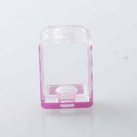 S-ProRo Style Boro Tank for SXK BB / Billet AIO Box Mod Kit - Pink + Clear, Aluminum + Acrylic