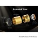 [Ships from Bonded Warehouse] Authentic Hellvape Dead Rabbit 3 RDA Atomizer - Gold Black, 24mm, 6th Anniv EDN