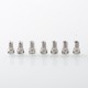 Authentic MK MODS Infinity RBA Bridge for Billet / BB / Boro Mod - Silver, 8 PCS Pin 1.0, 1.2, 2.0, 2.5, 3.0, 3.5, 4.0, 4.5mm