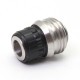SXK Monarchy MNCH Knob Style Drip Tip for BB / Billet / Boro AIO Box Mod - SS316 + Black POM + White PET + Clear Acrylic + Ultem