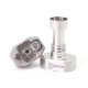 SXK Genos Style RBA Bridge for Billet / BB / Boro Tank - Silver, 316SS, 5 PCS Air Pins 1.0 / 1.5 / 2.0 / 2.5 / 3.0mm