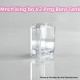 Monarchy MNCH King'bo V2 Style Boro Tank for SXK BB / Billet AIO Box Mod Kit - Translucent, PCTG