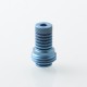 Monarchy Lazy Knurled Style Drip Tip for BB / Billet / Boro AIO Box Mod - Blue, Titanium