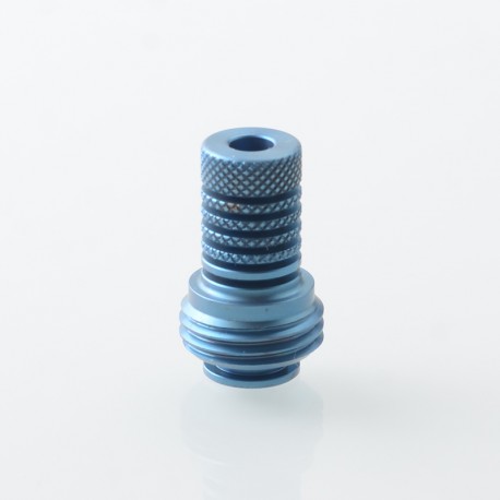 Monarchy Lazy Knurled Style Drip Tip for BB / Billet / Boro AIO Box Mod - Blue, Titanium