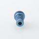 Monarchy Lazy Knurled Style Drip Tip for BB / Billet / Boro AIO Box Mod - Blue, Titanium