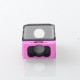 S-ProRo Style Boro Tank for SXK BB / Billet AIO Box Mod Kit - Pink + Black, Aluminum + POM