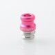 Mission XV DotMission Style Replacement Drip Tip for dotMod dotAIO V1 / V2 Pod - Pink, Stainless Steel + Aluminum