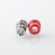 Mission XV DotMission Style Replacement Drip Tip for dotMod dotAIO V1 / V2 Pod - Red, Stainless Steel + Aluminum