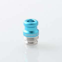 Mission XV DotMission Style Replacement Drip Tip for dotMod dotAIO V1 / V2 Pod - Blue, Stainless Steel + Aluminum