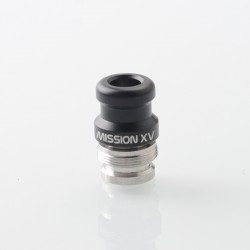 Mission XV DotMission Style Replacement Drip Tip for dotMod dotAIO V1 / V2 Pod - Black, Stainless Steel + Aluminum