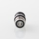 Mission XV DotMission Style Replacement Drip Tip for dotMod dotAIO V1 / V2 Pod - Black, Stainless Steel + Aluminum