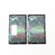 Authentic ETU Starer Square Front + Back Door Panel Plates for BB / Billet Box Mod -Shark, Acrylic (2 PCS)