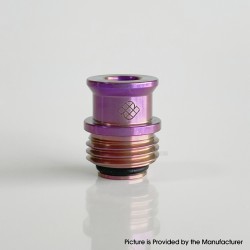 Never Normal Warp NUT Drop Style Drip Tip for BB / Billet / Boro AIO Box Mod - Purple, Titanium