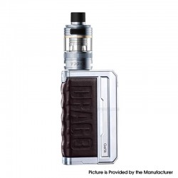[Ships from Bonded Warehouse] Authentic Voopoo Drag 3 177W VW Box Mod Kit with TPP-X Pod Tank - Silver Coffee Brown, 5~177, TPD