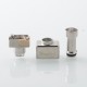 SteamShell Style RBA Bridge for Billet / BB / Boro Tank - Silver, Air Flow Pin 0.8 / 1.0 / 1.2 / 1.5 / 1.8mmmm