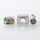 SteamShell Style RBA Bridge for Billet / BB / Boro Tank - Silver, Air Flow Pin 0.8 / 1.0 / 1.2 / 1.5 / 1.8mmmm