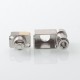 SteamShell Style RBA Bridge for Billet / BB / Boro Tank - Silver, Air Flow Pin 0.8 / 1.0 / 1.2 / 1.5 / 1.8mmmm