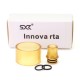 SXK Replacement Tank Tube + 510 Drip Tip Kit for VWM Innova Style RTA - Brown, PEI