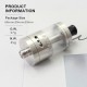 SXK VWM Innova Style RTA Rebuildable Tank Atomizer - Silver, 5ml, 22mm Diameter