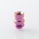 Mission Never Normal Style Titanium Drip Tip for BB / Billet / Boro AIO Box Mod - Purple, Air Insert 1.5mm / 2mm / 3.5mm