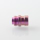 Mission Never Normal Style Titanium Drip Tip for BB / Billet / Boro AIO Box Mod - Purple, Air Insert 1.5mm / 2mm / 3.5mm