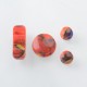 Replacement Button Set for BMM.38 Aio Style Mod - Red, Resin (3 PCS)