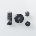 Replacement Button Set for BMM.38 Aio Style Mod - Black, Resin (3 PCS)