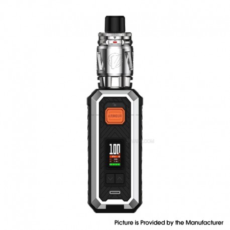 [Ships from Bonded Warehouse] Authentic Vaporesso Armour S 100W Mod Kit with iTank 2 - Black, VW 5~100W, 1 x 18650 / 21700, 5ml
