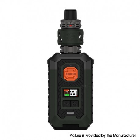[Ships from Bonded Warehouse] Authentic Vaporesso Armour Max 220W Mod Kit with iTank 2 - Green, 5~220W, 2 x 18650 / 21700, 8ml