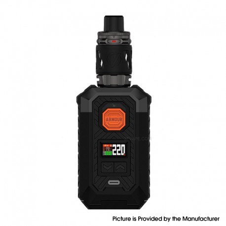 [Ships from Bonded Warehouse] Authentic Vaporesso Armour Max 220W Mod Kit with iTank 2 - Black, 5~220W, 2 x 18650 / 21700, 8ml