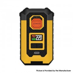 [Ships from Bonded Warehouse] Authentic Vaporesso Armour Max 220W Box Mod - Yellow, VW 5~220W, 2 x 18650 / 21700