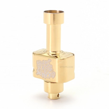 SXK Wick'd Remix'd Style RBA Bridge for Billet / BB / Boro Tank - Gold, 316SS, Air Pins 1.2, 2, 2.5, 3, 3.5, 4, 4.5mm