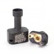 SXK Wick'd Remix'd Style RBA Bridge for Billet / BB / Boro Tank - Black, 316SS, Air Pins 1.2, 2, 2.5, 3, 3.5, 4, 4.5mm