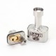 SXK Wick'd Remix'd Style RBA Bridge for Billet / BB / Boro Tank - Silver, 316SS, Air Pins 1.2, 2, 2.5, 3, 3.5, 4, 4.5mm