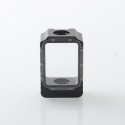 Mission XV Style Space Pod Boro Tank for SXK BB / Billet AIO Box Mod Kit - Black, Aluminum