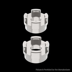 YFTK Coil Clamp for Flash e-Vapor Fev V4.5S+ / V4.5 RTA - Silver (2 PCS)