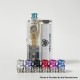 Mission XV DotMission Style Threaded Drip Tip for dotMod dotAIO V1 / V2 Pod - Silver, SS + Aluminum