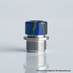 Wildtip Style Integrated Drip Tip for dotMod dotAIO V1 / V2 Pod - Blue, Stainless Steel + Resin